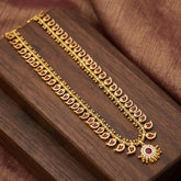 Premium Gold Plated Mango Long Chain - Red