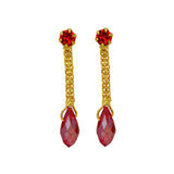 Micro Gold Plated Raindrops Earrings