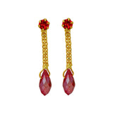 Micro Gold Plated Raindrops Earrings