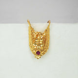 South Indian Gold Plated Ruby Stone Vanki Finger Ring