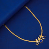 Simple Three Petal Gold Plated Mango Necklace