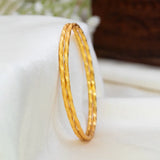Simple Gold Plated Twisted Bangles