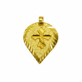 Small Gold Plated Christian Cross Thali Pendant