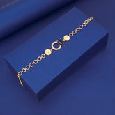 Stunning Gold Plated CZ Stone Round Designer Ladies Bracelet