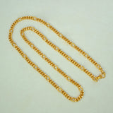 Stylish Gold Plated Figaro Link Unisex Sachin Chain