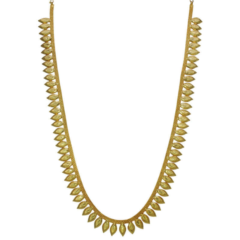 Stylish Designer Mullamottu/Jasmine Long Neck Chain