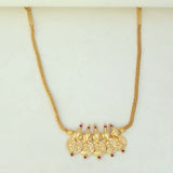 Traditional Gold Plated Lakshmi Kasu Choker Necklace