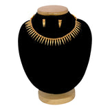 पारंपरिक प्राचीन मैट जैस्मीन स्पाइक नेकलेस सेट