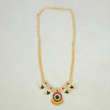 Traditional Kerala Mango Necklace- 2 Stone- Green