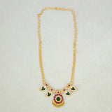 Traditional Kerala Mango Necklace- 2 Stone- Green