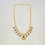 Traditional Kerala Nagapadam Necklace - Blue
