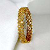 Trendy-gold-plated-heart-bangle