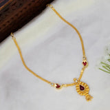Kerala Bridal Wear Green Mango Necklace For Women