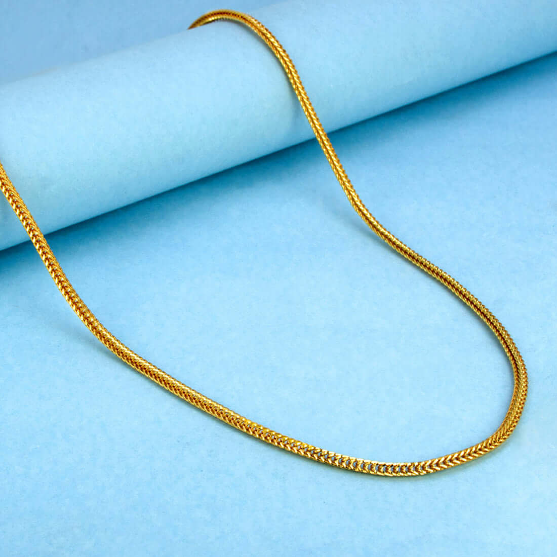 Versatile Gold Plated Designer Foxtail Chain