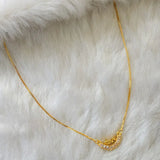 Simple Gold Plated Chain With CZ Love Pendant