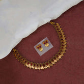 Antique Kemp Teardrop Lakshmi Coin Necklace Set - K Supreme