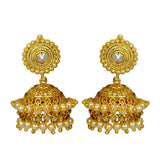 Antique Pearls Hanging Small Jhumka Earrings - K Supreme