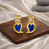 Beautiful Gold Plated Traditional Mango Ear Studs - K Supreme