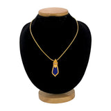 Big Gold Plated Blue Nagapadam Pendant - KSupreme