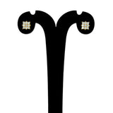 Bonny Gold Plated Square CZ Second Studs - K Supreme