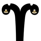 Charming Gold Plated CZ Second Studs - K Supreme