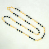 Classic Big Black and Golden Beads Mangalsutra Chain - K Supreme
