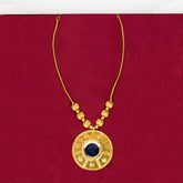 Classic Gold Plated Enamel Pendant Necklace - K Supreme