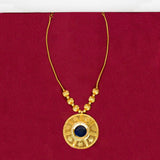 Classic Gold Plated Enamel Pendant Necklace - K Supreme