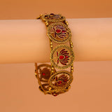 Contemporary Matte Finish Kemp Lotus Bangle - KSupreme