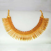 Contemporary Ruby Studded Jasmine Necklace - K Supreme