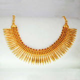 Contemporary Ruby Studded Jasmine Necklace - K Supreme