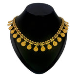 Contemporary Semi - precious Stone matte Lakshmi Kasu Necklace - K Supreme