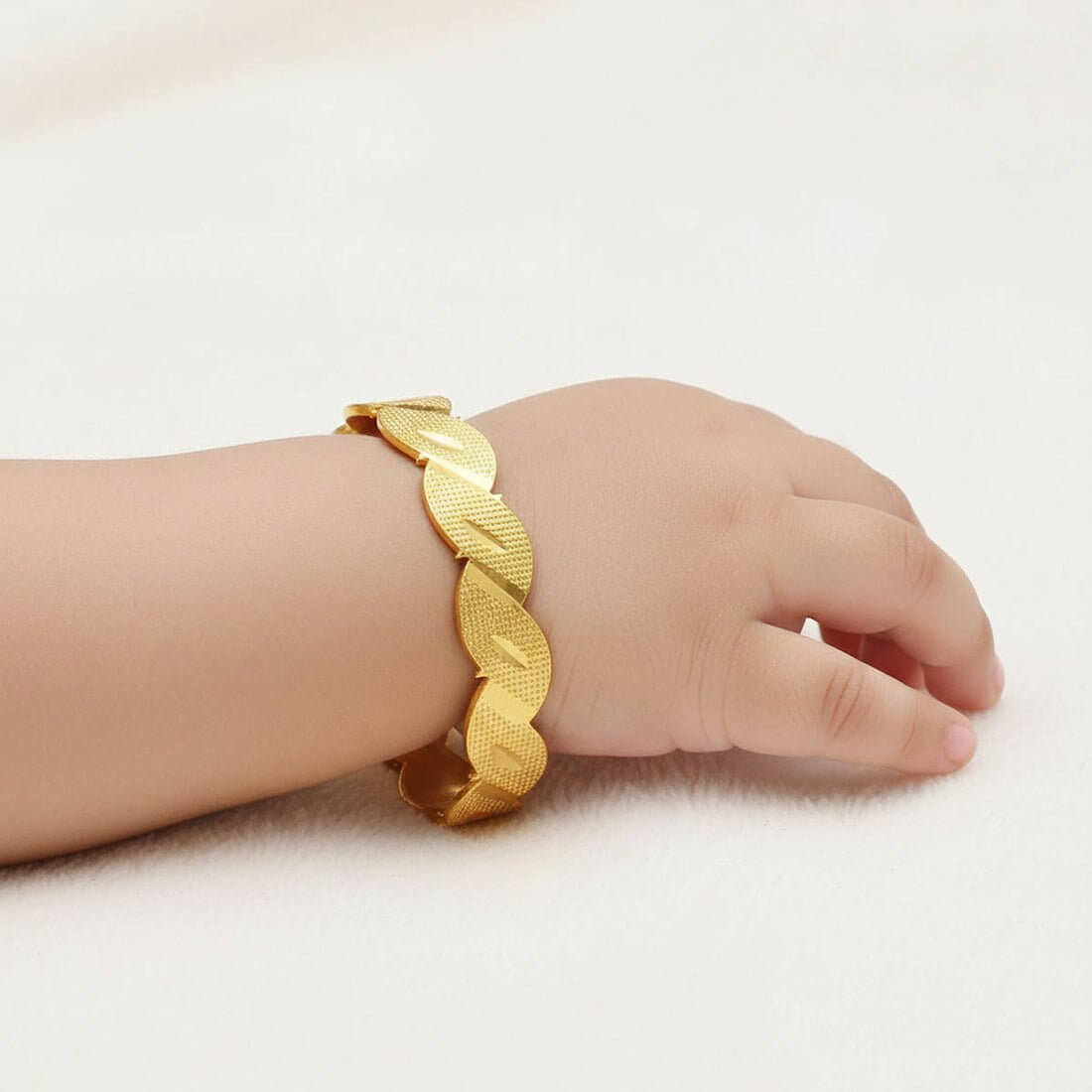 Cute Designer Gold Plated Toddlers Bangle - K Supreme