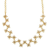 Dazzling Gold Plated Semi - precious Stone Necklace - K Supreme