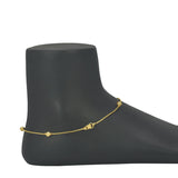 Delicate Thin Chain Golden Ball Anklets