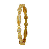 Elegant Gold Plated Designer Stone Bangle - K Supreme
