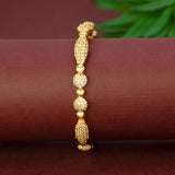 Elegant Gold Plated Designer Stone Bangle - K Supreme