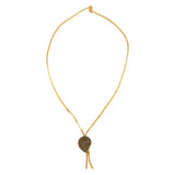Elegant Gold Plated Stone Pendant Chain - KSupreme