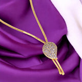 Elegant Gold Plated Stone Pendant Chain - KSupreme