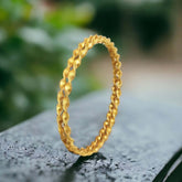 Elegant Gold Plated Twisted Spiral Bangles showcasing a stunning spiral design for a sophisticated look.