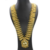 Elegant Premium Gold Plated Mango Long Haram with Pendant - K Supreme