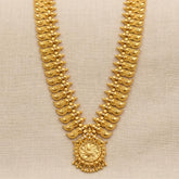 Elegant Premium Gold Plated Mango Long Haram with Pendant - K Supreme