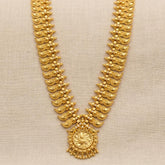 Elegant Premium Gold Plated Mango Long Haram with Pendant - K Supreme