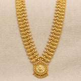 Elegant Premium Gold Plated Mango Long Haram with Pendant - K Supreme