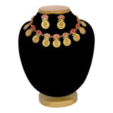 Ethnic Lakshmi Kasu Lotus Necklace Set - KSupreme