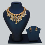 Exquisite Gold Plated Hanging Pearls Choker Set - K Supreme