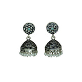 Fashion Black Metal Oxidized Jimikki/Jhumka Earrings - KSupreme