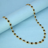 Fashionable Light - weight Black Stone Chain - KSupreme