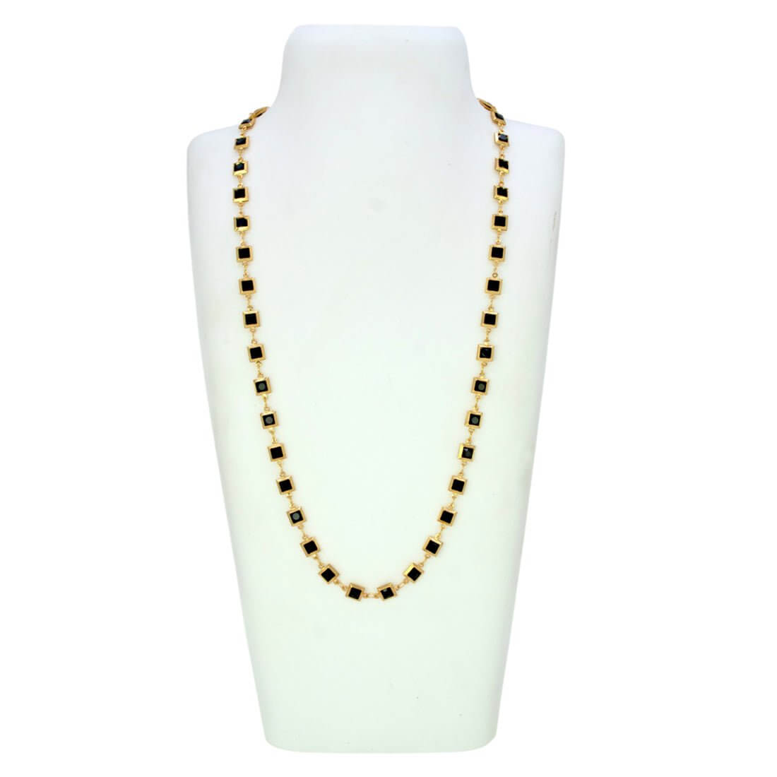 Fashionable Light - weight Black Stone Chain - KSupreme