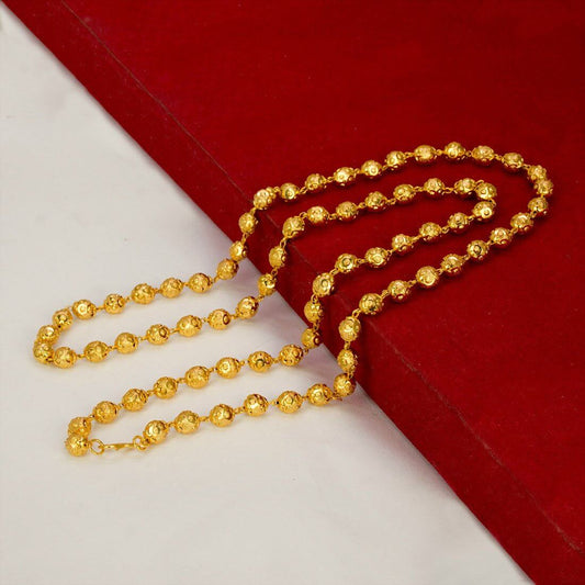 Gold Plated Big Designer Beads Mohana Mala - K Supreme
